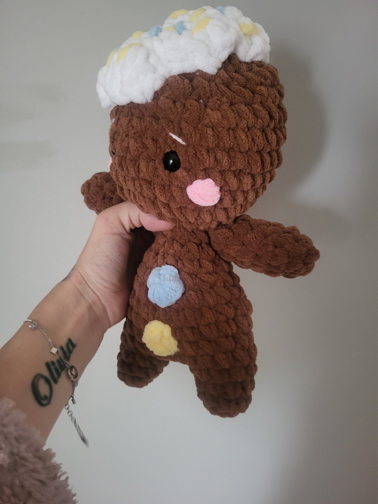 Christmas gingerbread man plushie soft toy