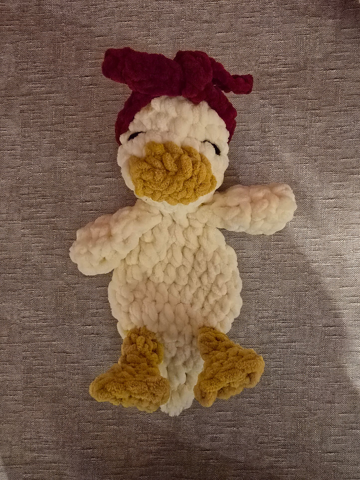 Mini Della Duck Comforter Snuggle Buddy Blankie Toy