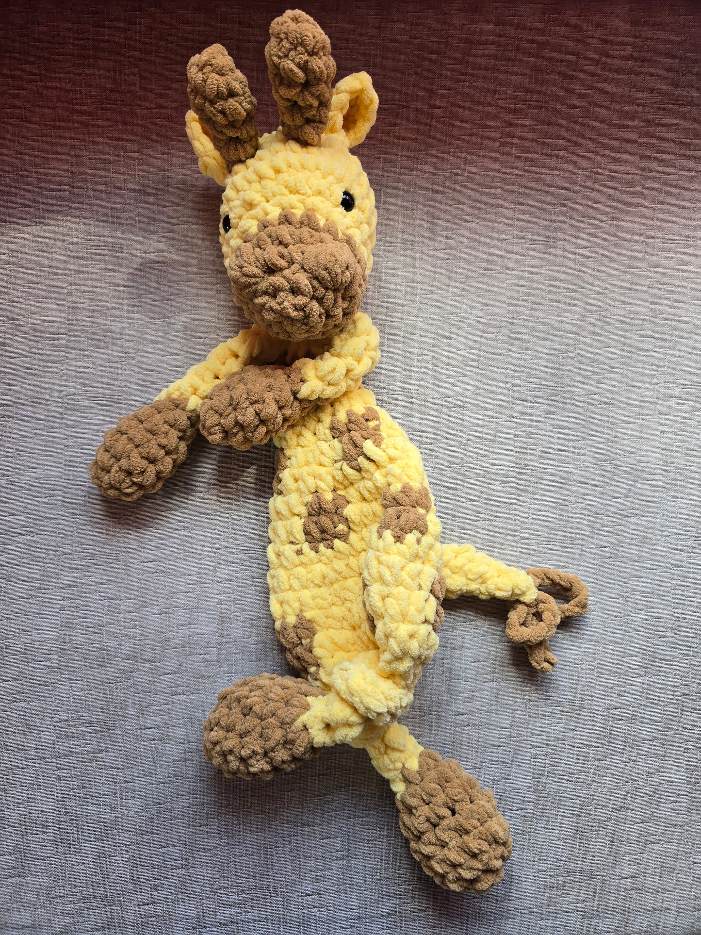 Giraffe Comforter Snuggler Buddy Blankie Lovey Cuddle Toy