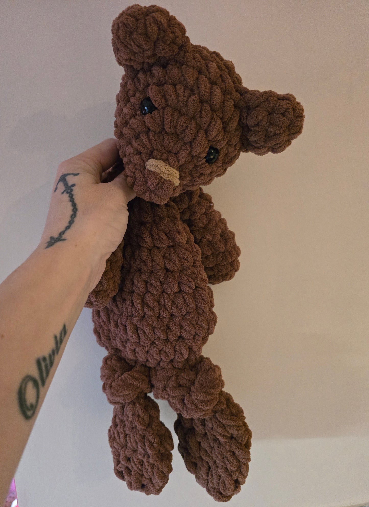 Teddy Bear Comforter Snuggler Buddy Blankie Lovey Cuddle Toy