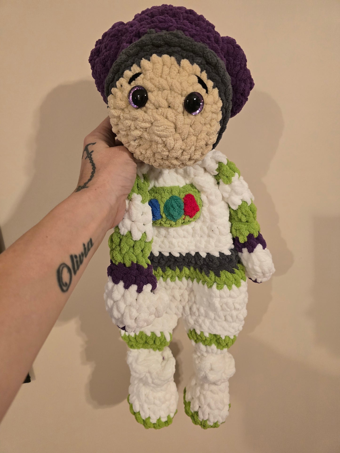 Buzz Lightyear Toy story Inspired Snuggler cuddle Buddy blankie