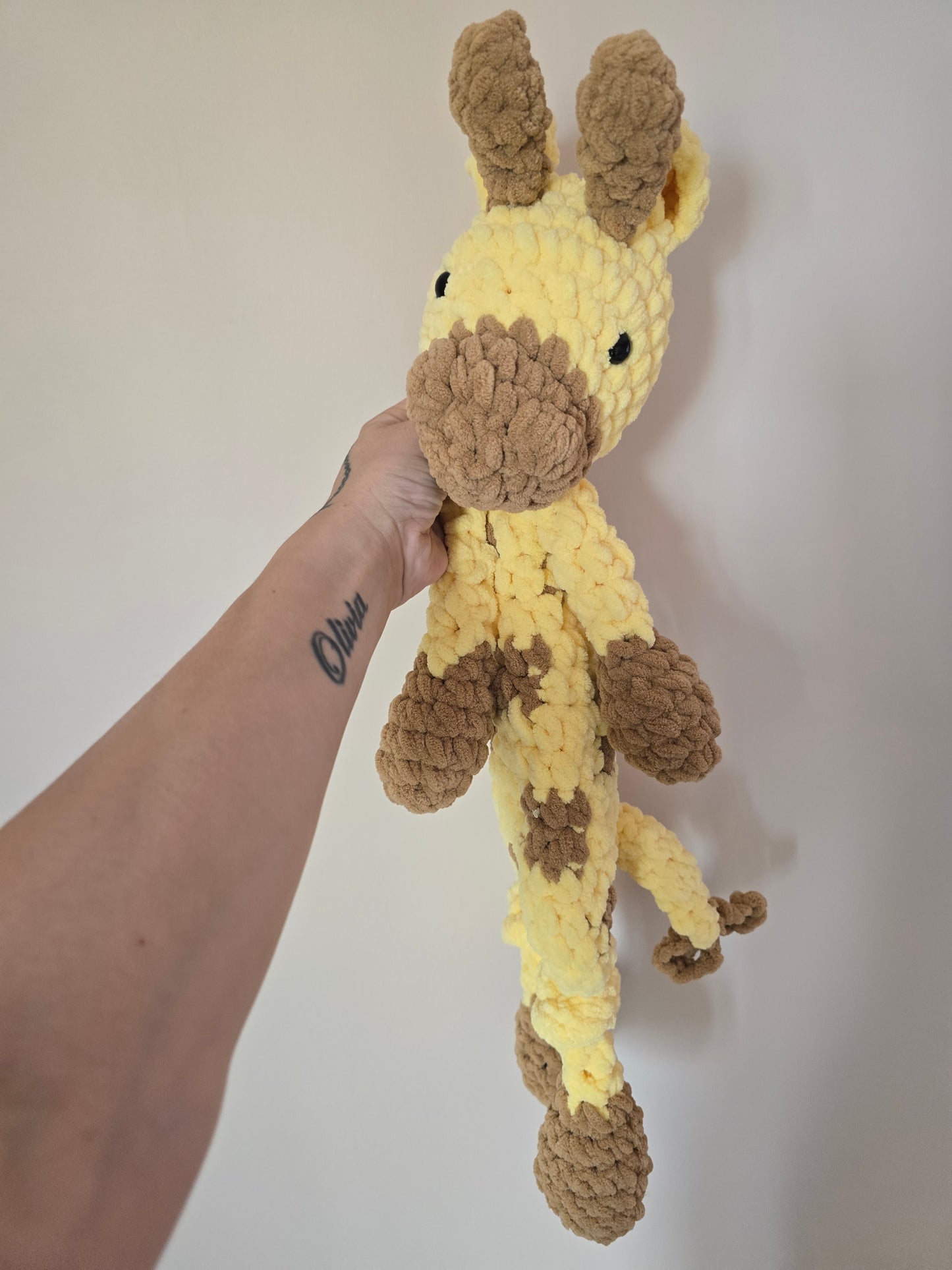 Giraffe Comforter Snuggler Buddy Blankie Lovey Cuddle Toy