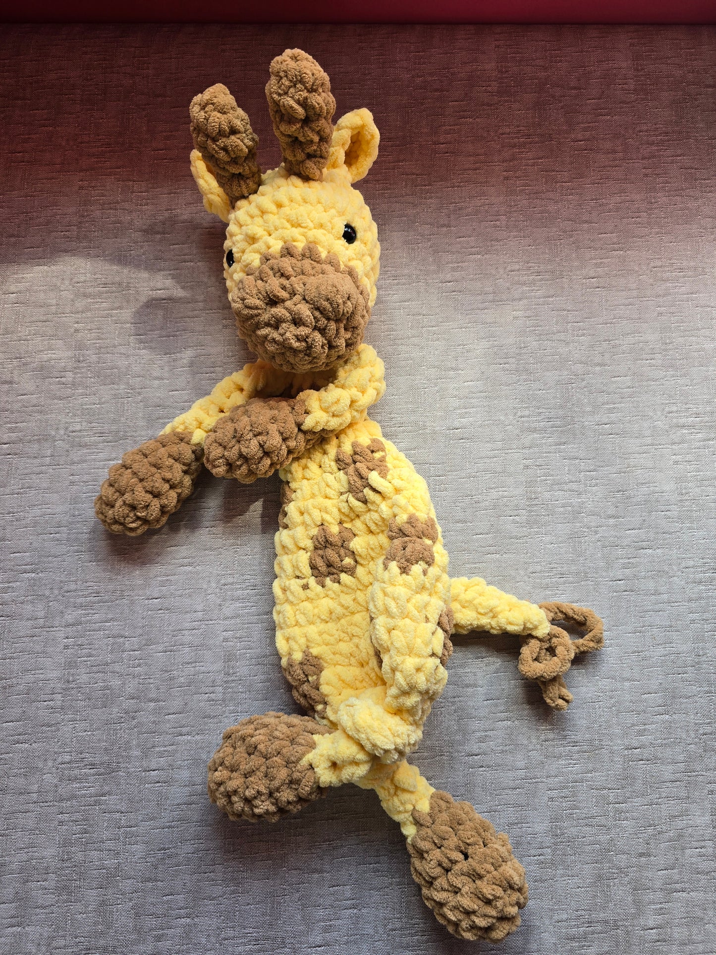 Giraffe Comforter Snuggler Buddy Blankie Lovey Cuddle Toy