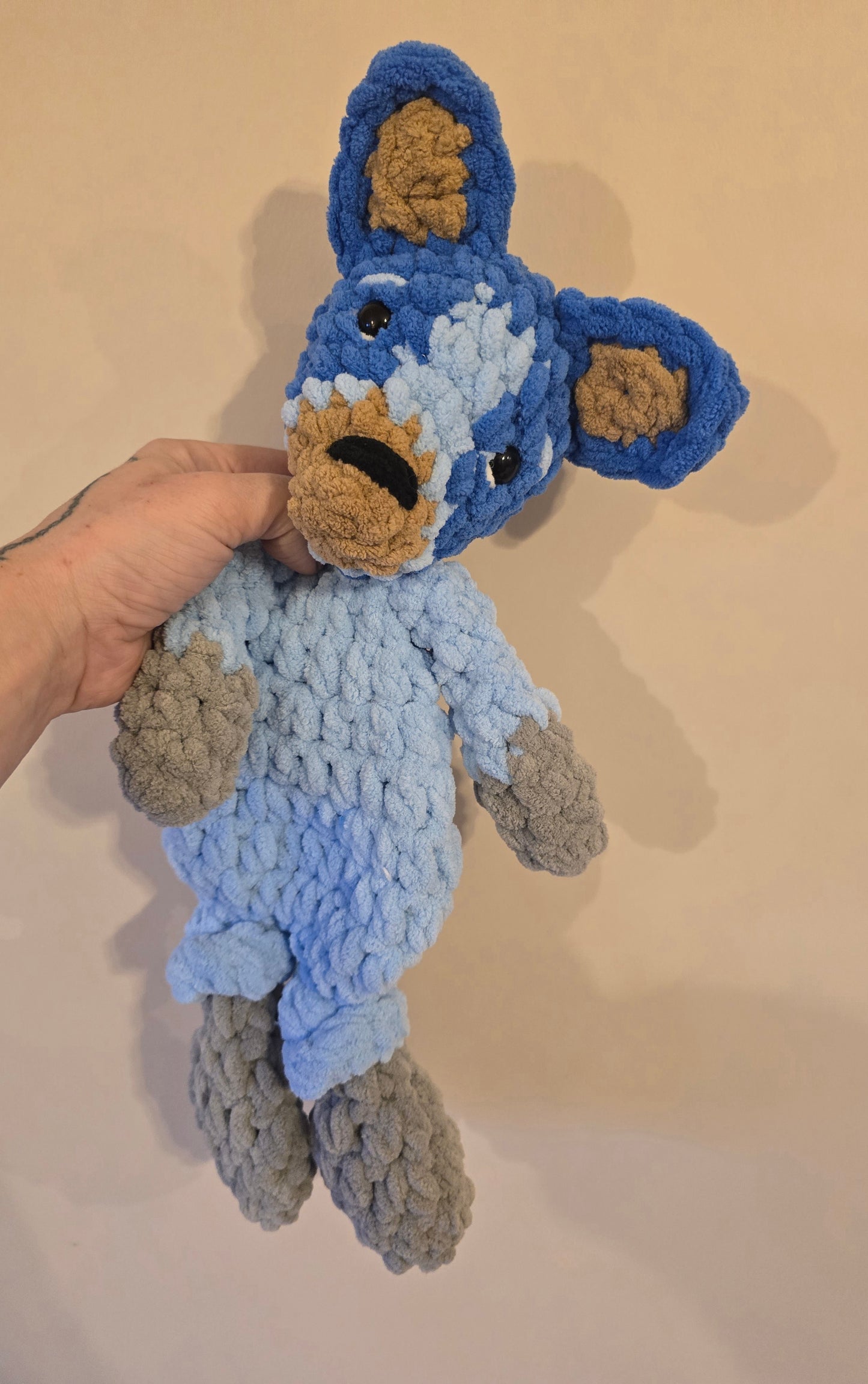 Blue Dog snuggler lovey