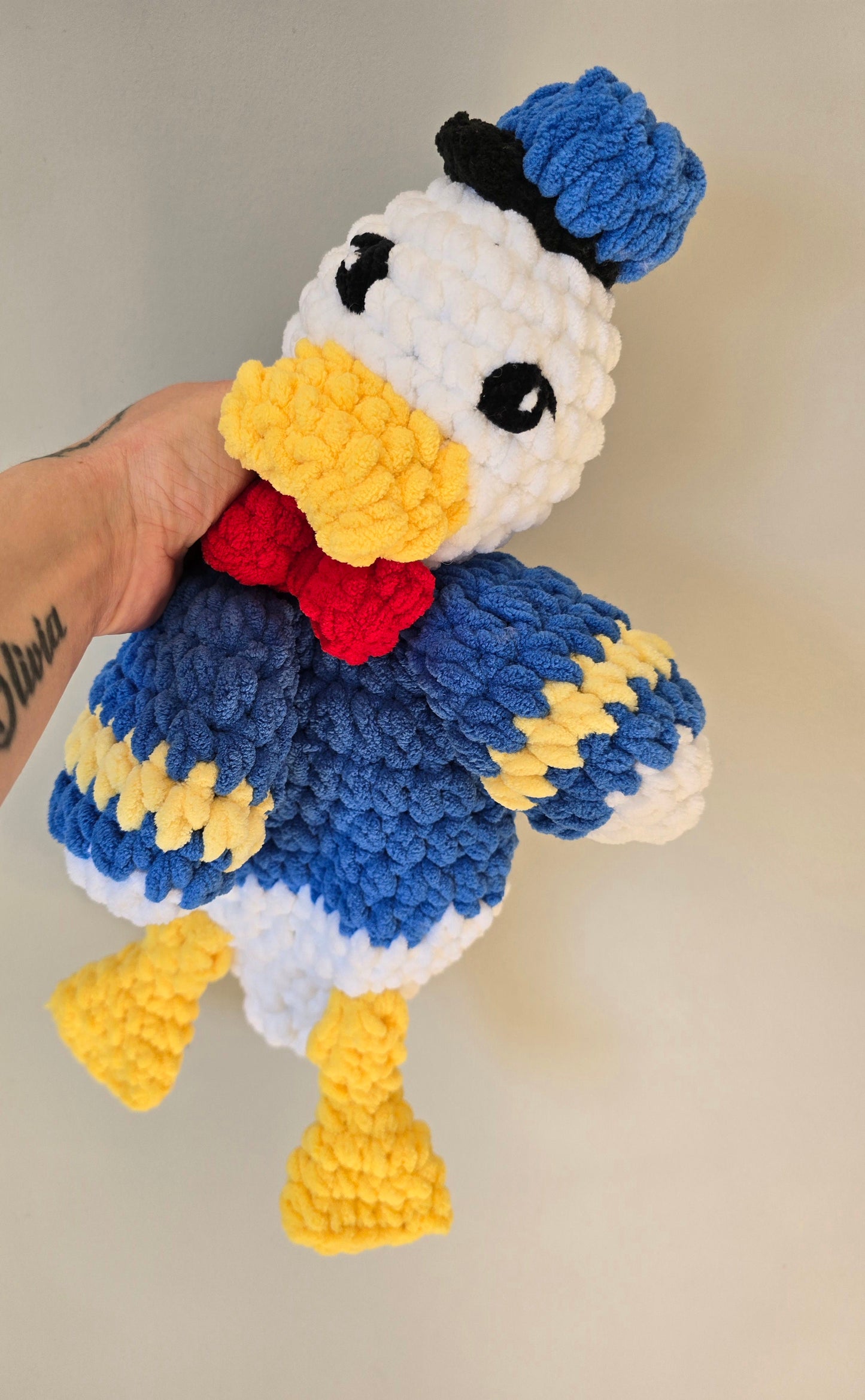 Donald Duck Inspired Comforter Snuggle Buddy Blankie Toy