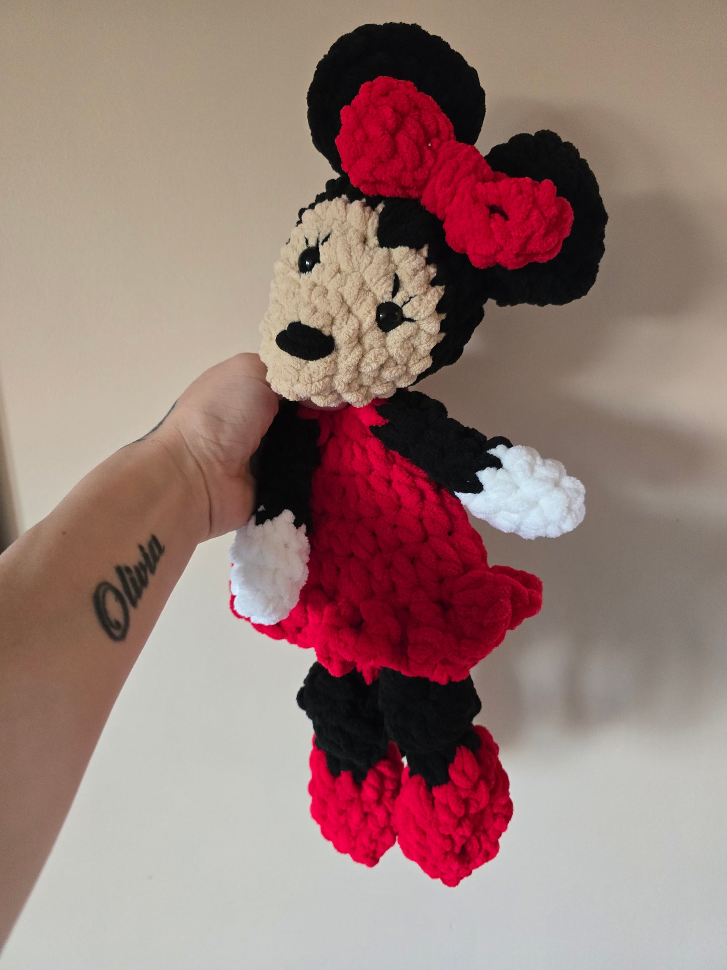 Minnie Mouse Inspired Snuggler Blankie
