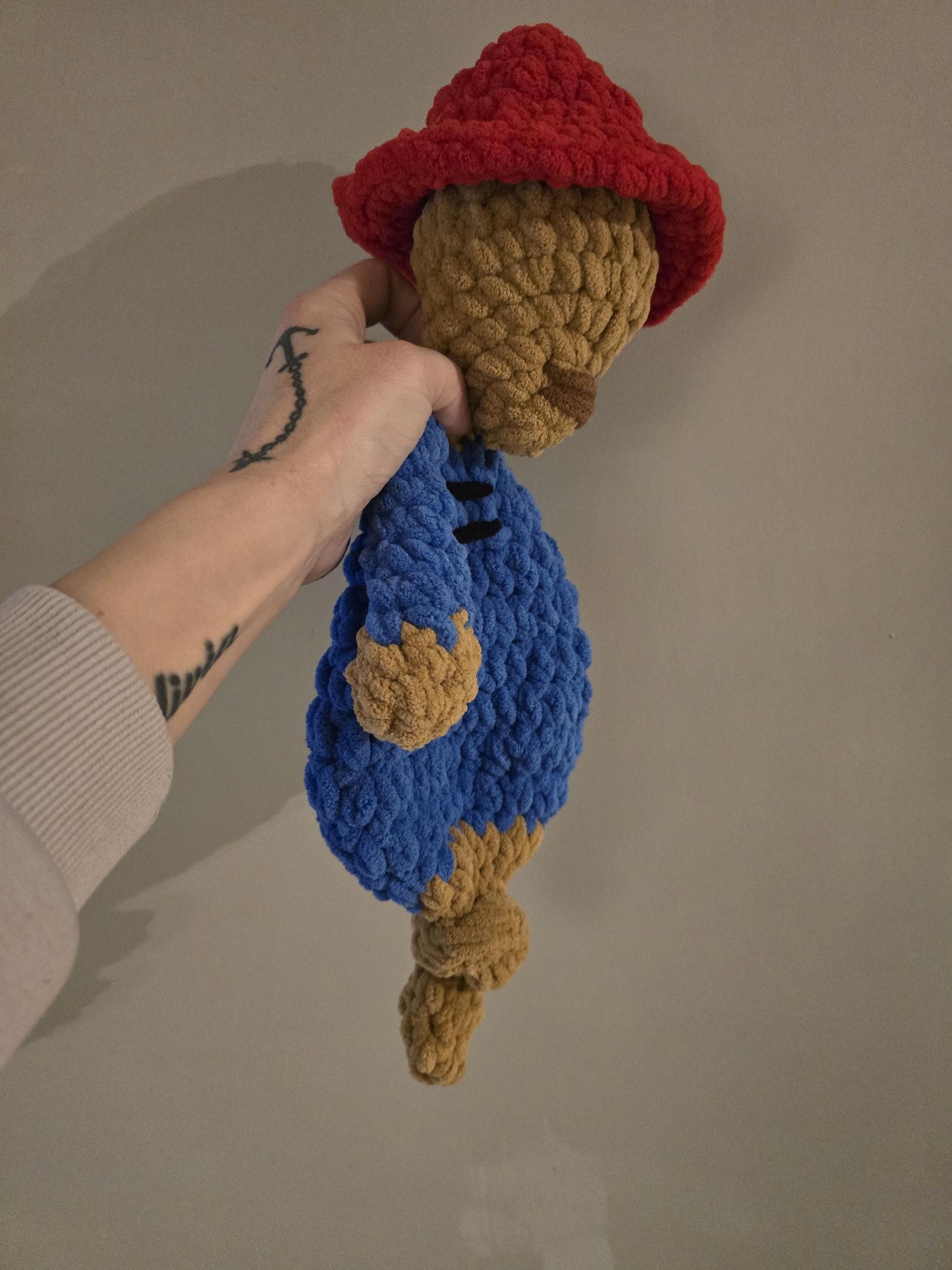 Paddington Bear Comforter Snuggle Buddy Blankie Minimalist