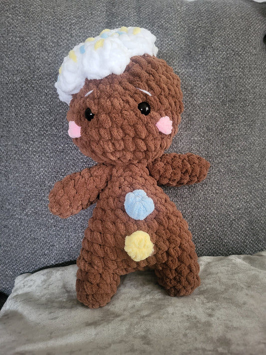 Christmas gingerbread man plushie soft toy