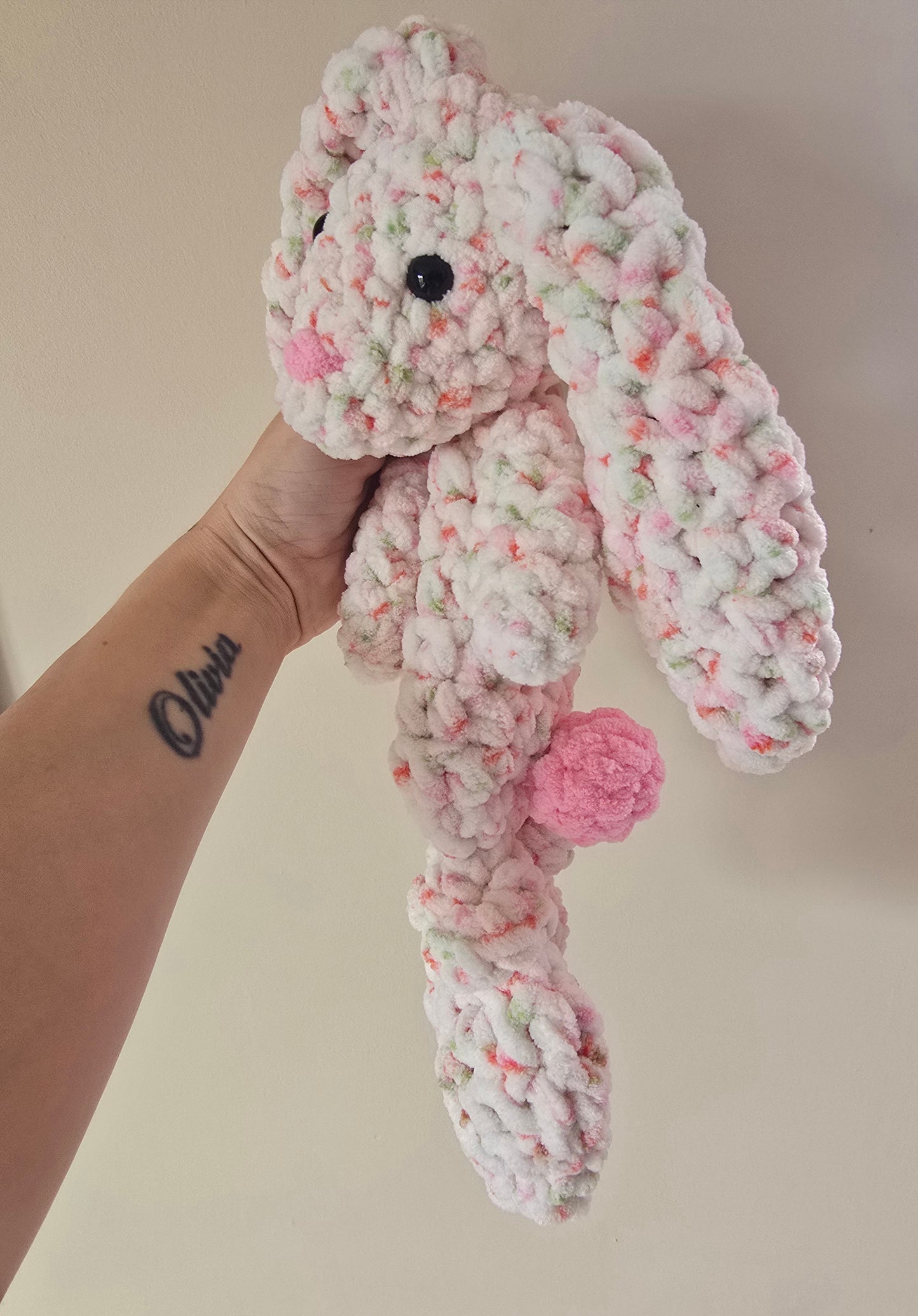 Bunny Rabbit Comforter Speckled Pinks