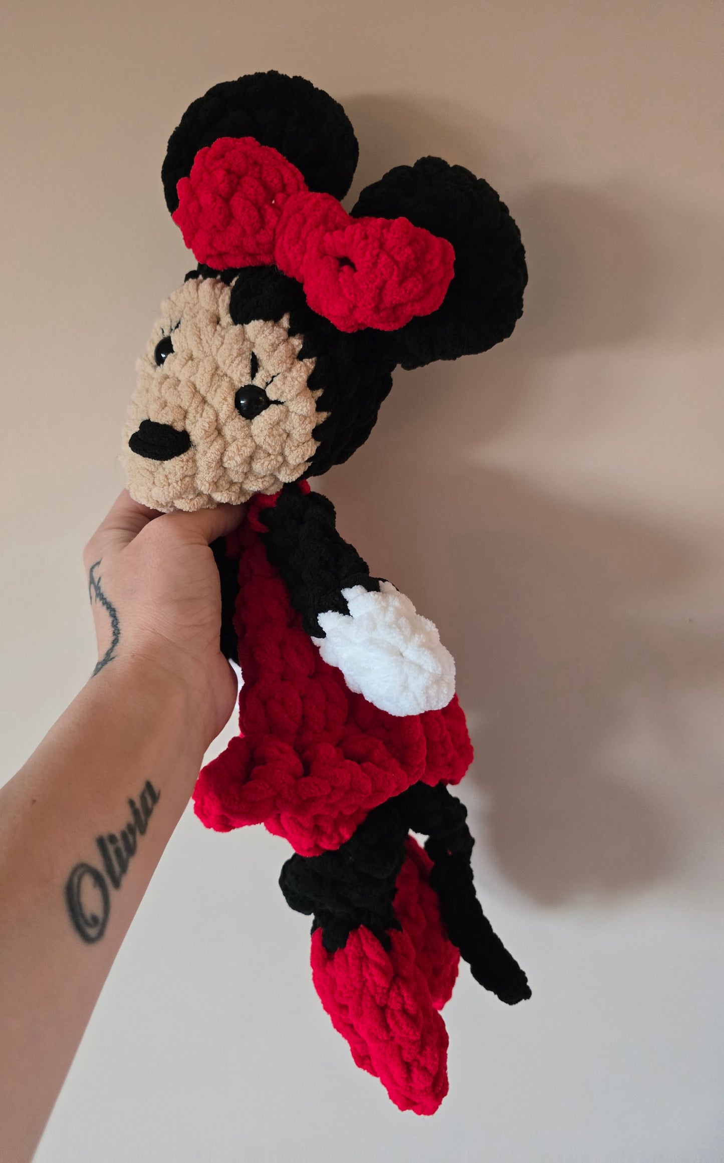 Minnie Mouse Inspired Snuggler Blankie