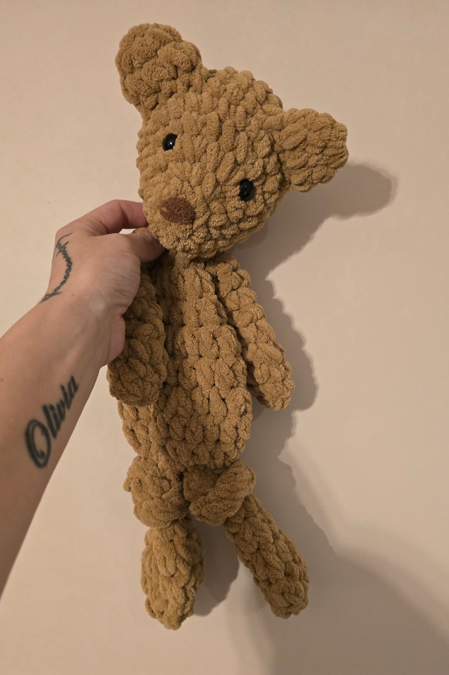 Teddy Bear Comforter Snuggler Buddy Blankie Lovey Cuddle Toy