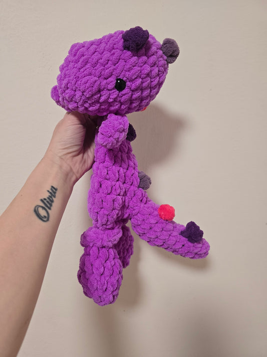 Dinosaur Comforter Snuggler Buddy Blankie Lovey Cuddle Toy