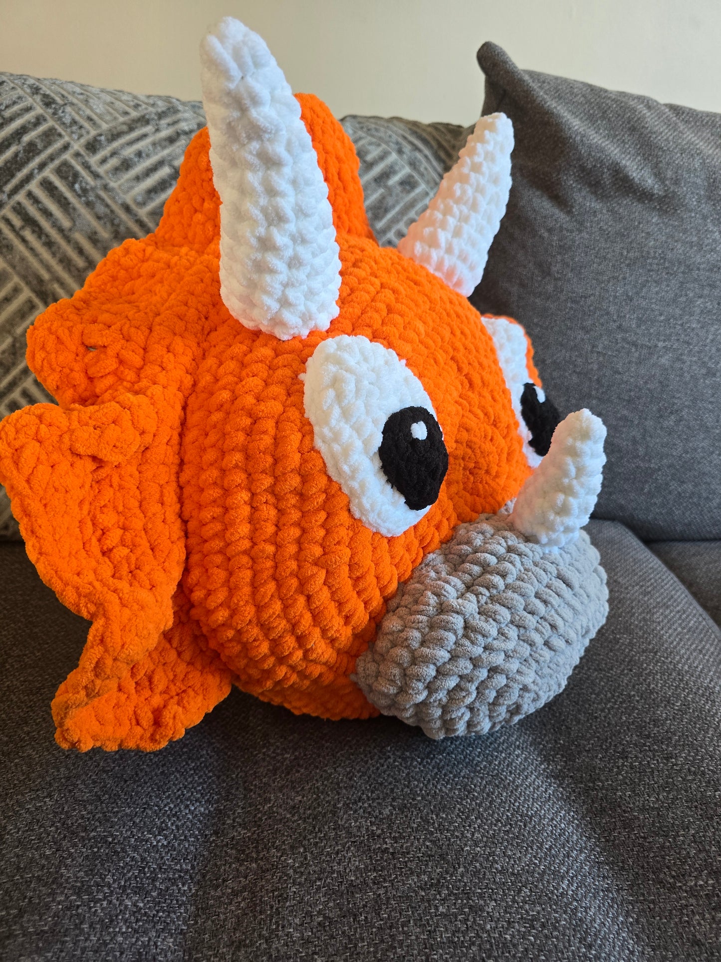 Triceratops Dinosaur Pillow