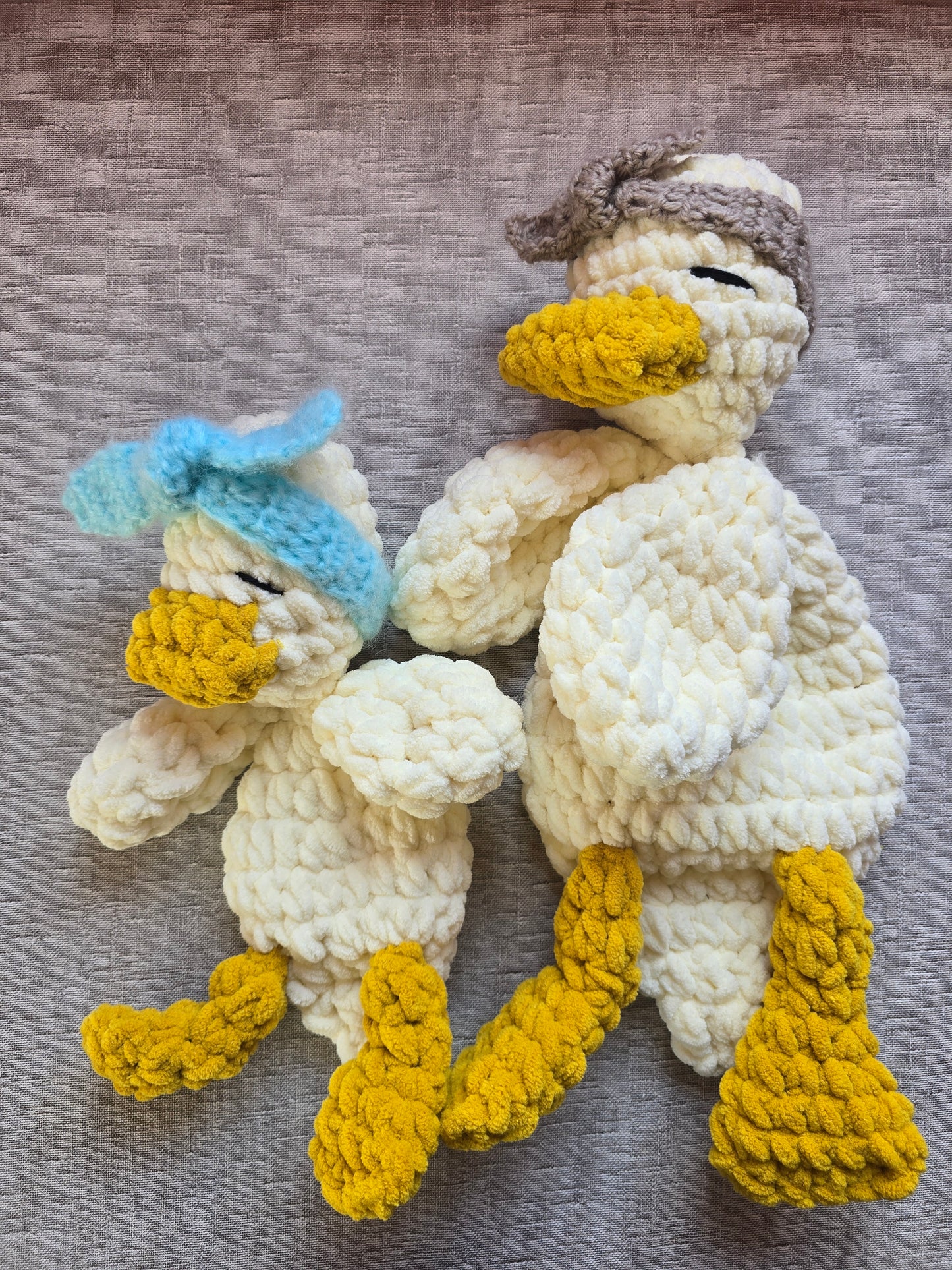 Mini Della Duck Comforter Snuggle Buddy Blankie Toy