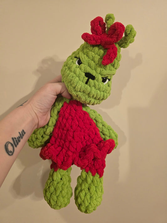 Girl Grinch Snuggle Buddy Lovey