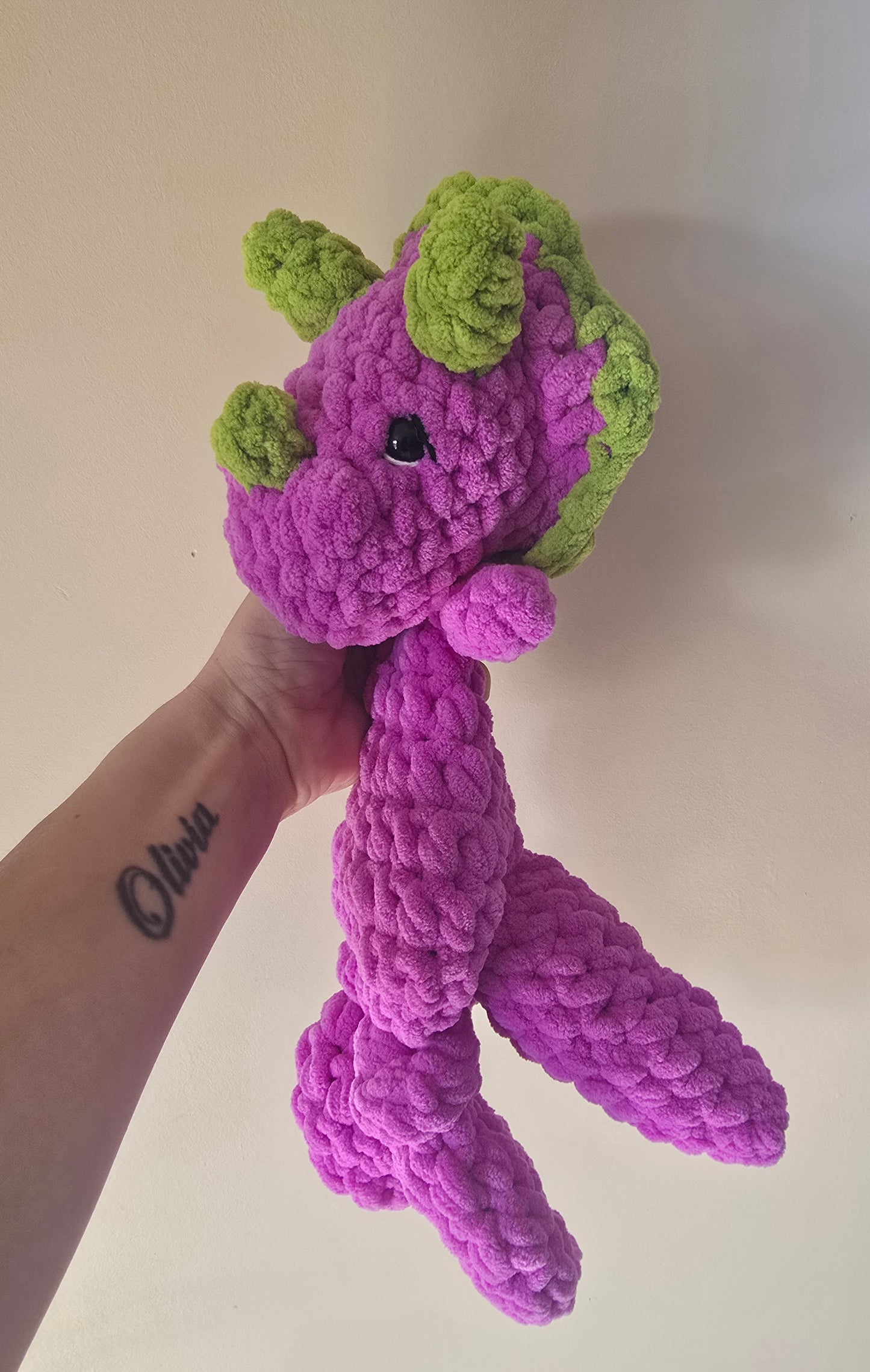 Triceratops Dinosaur Comforter -Purple