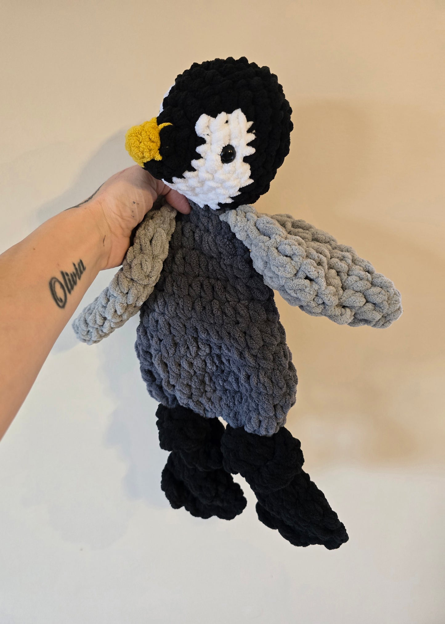 Large Crochet Penguin Comforter Snuggle Buddy