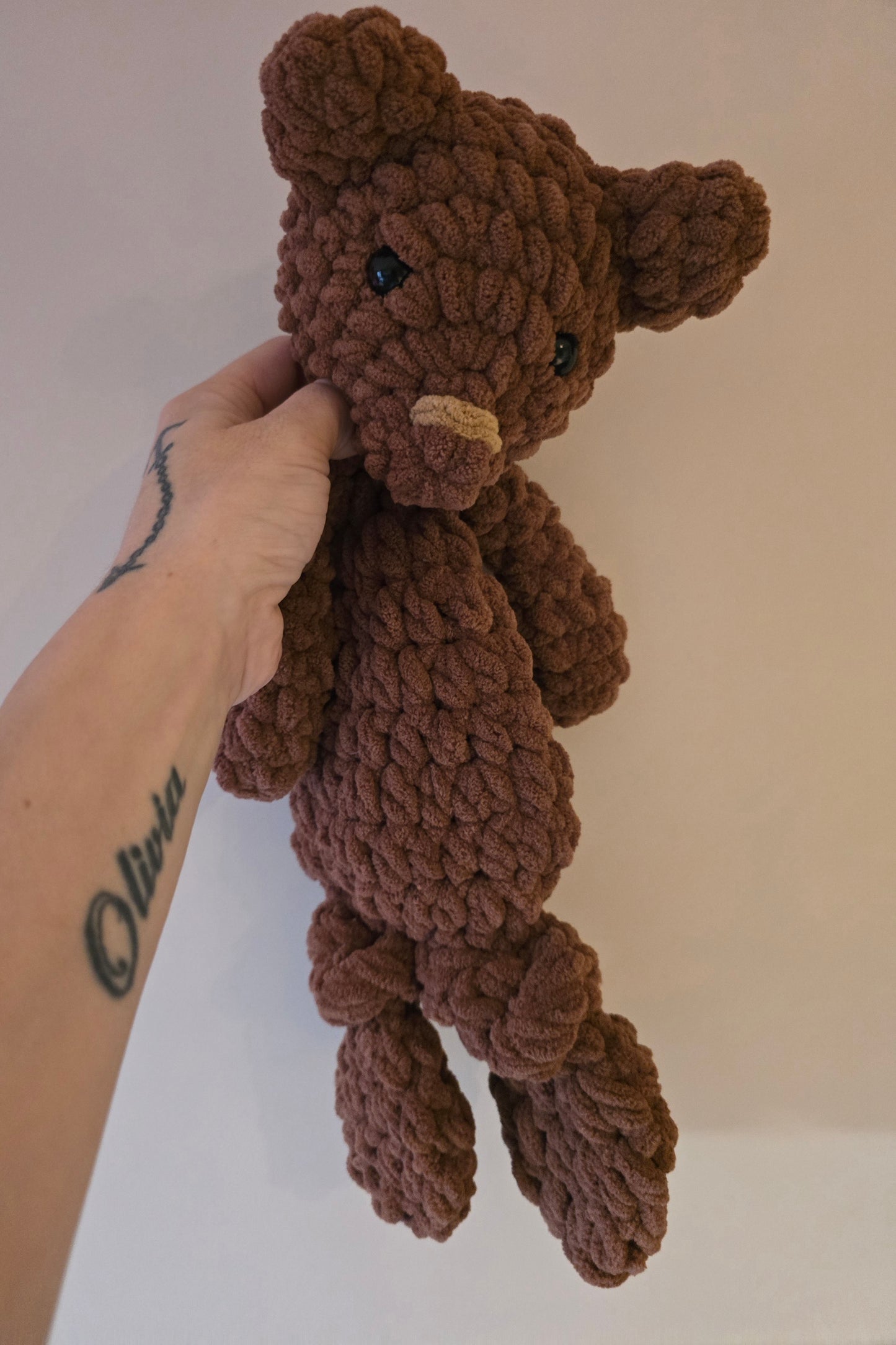 Teddy Bear Comforter Snuggler Buddy Blankie Lovey Cuddle Toy