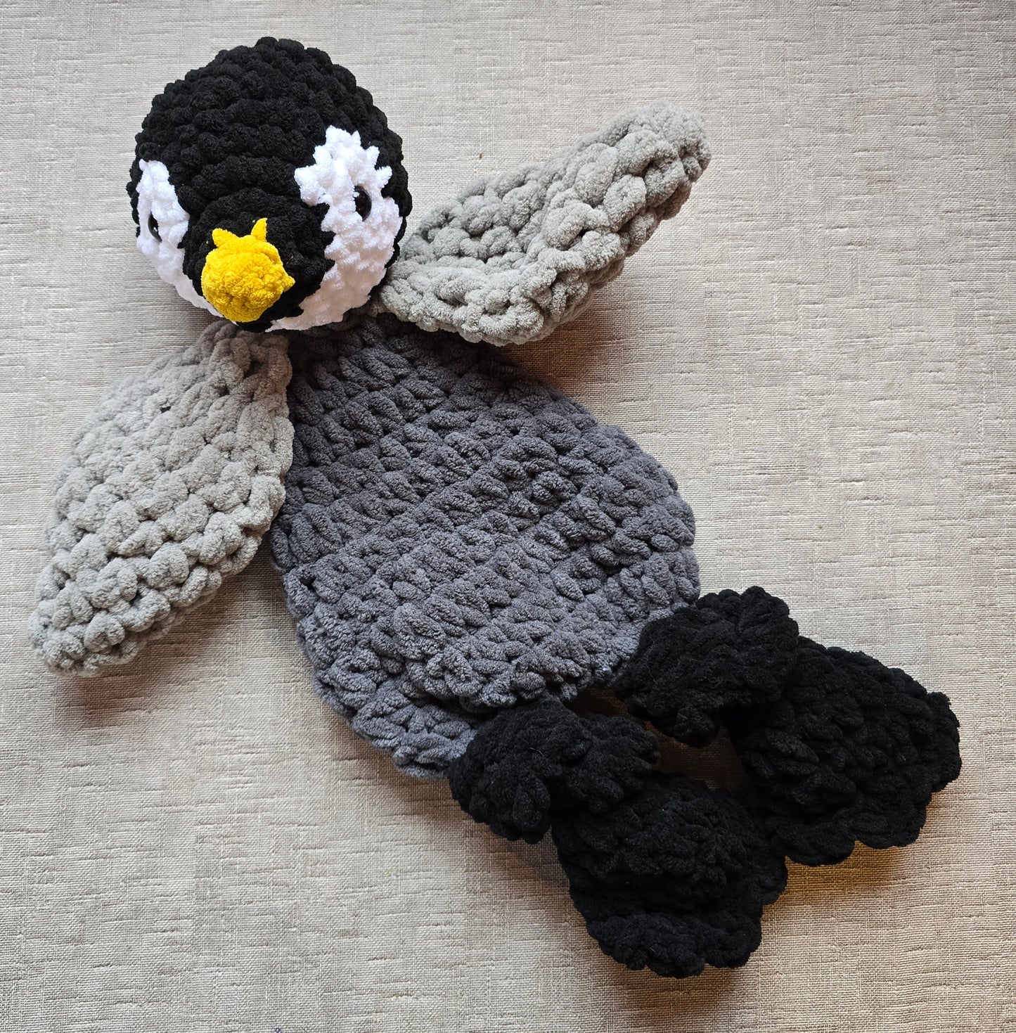Large Crochet Penguin Comforter Snuggle Buddy