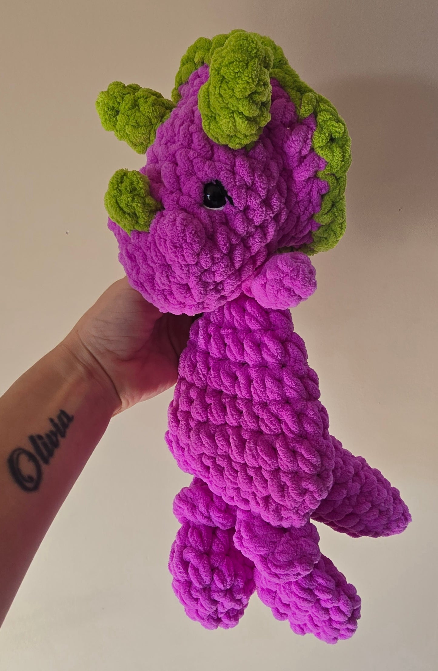 Triceratops Dinosaur Comforter -Purple