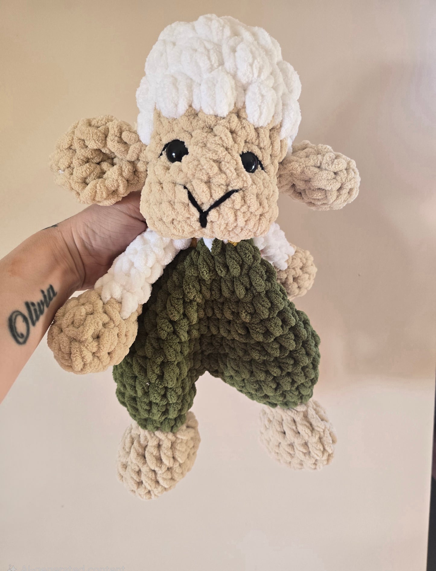 Green Lola Lamb Comforter
