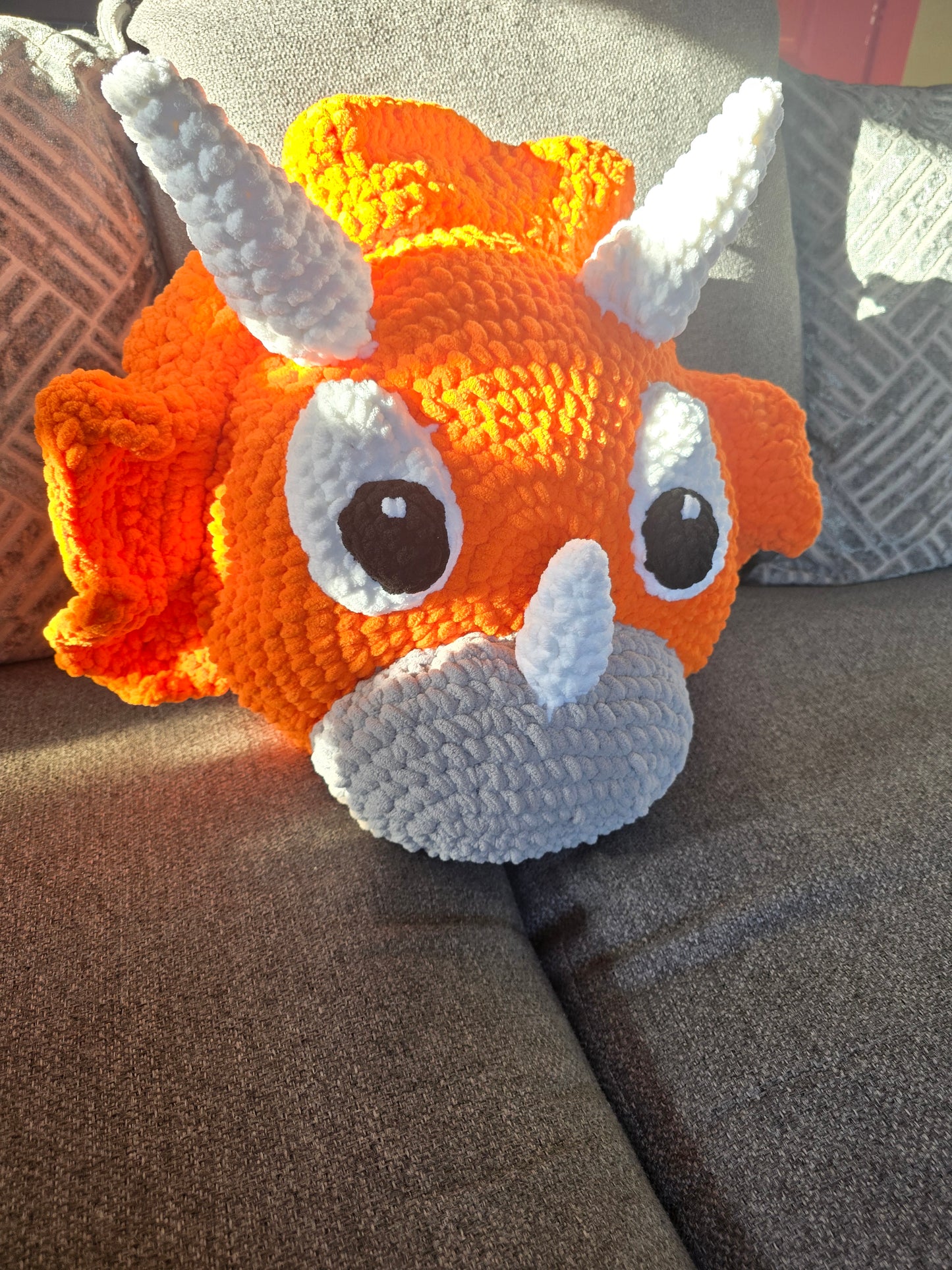 Triceratops Dinosaur Pillow