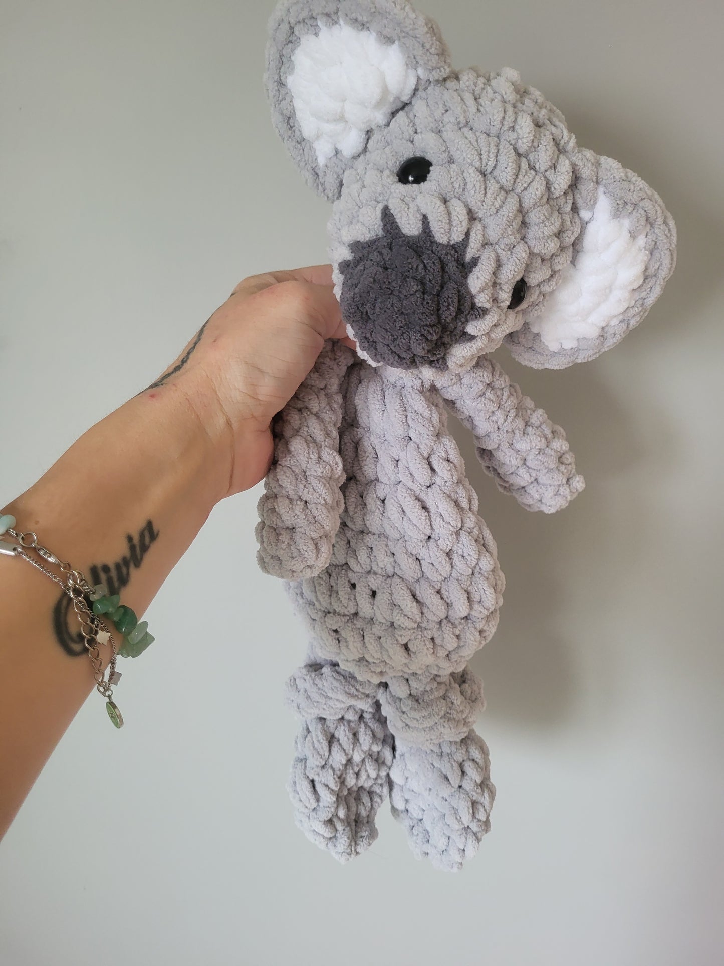 Koala Crochet Comforter Snuggle Buddy Blankie Lovey