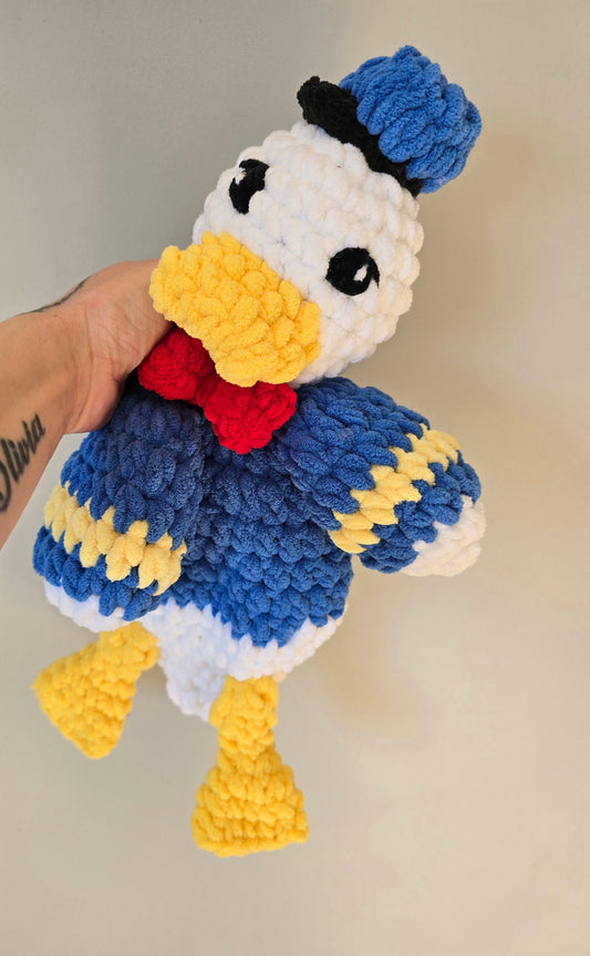 Donald Duck Inspired Comforter Snuggle Buddy Blankie Toy