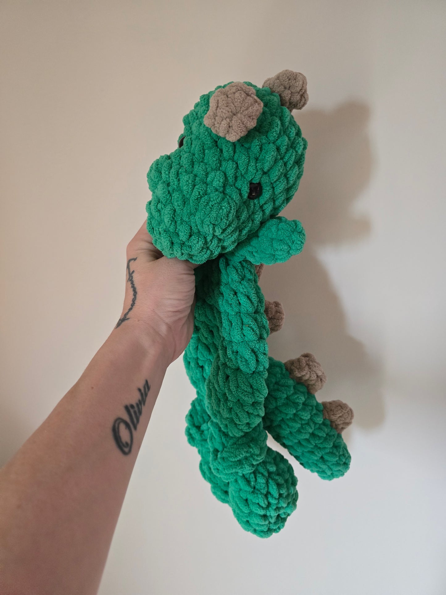 Dinosaur  Comforter Snuggler Buddy Blankie Lovey Cuddle Toy