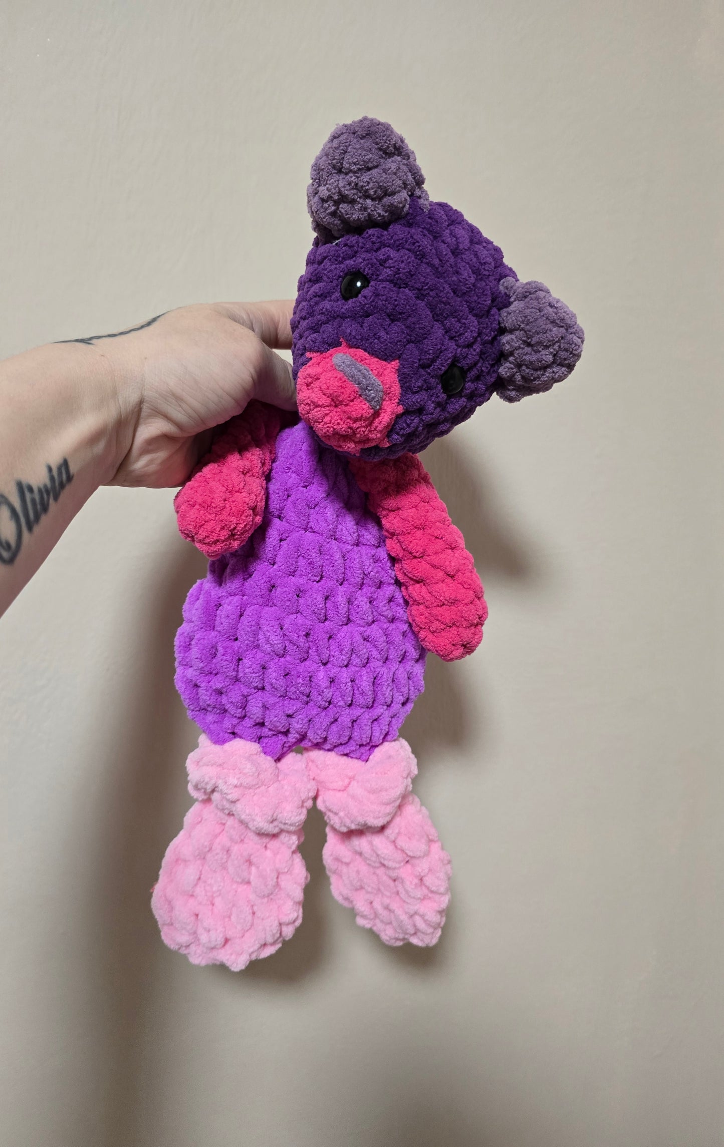 Classic Bear Comforter -Purple