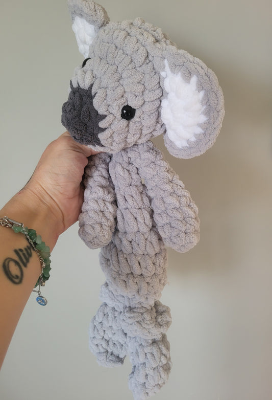 Koala Crochet Comforter Snuggle Buddy Blankie Lovey