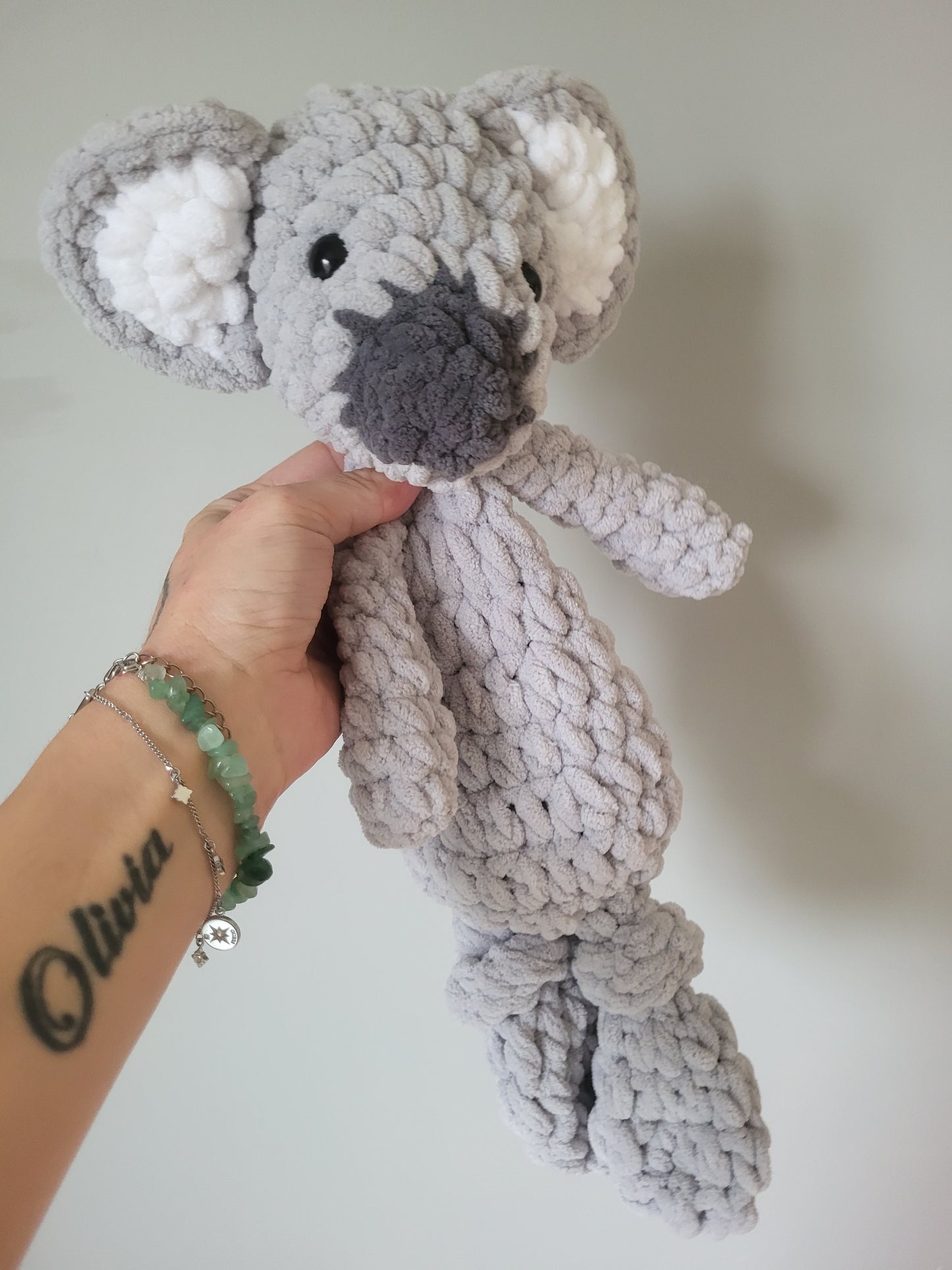 Koala Crochet Comforter Snuggle Buddy Blankie Lovey