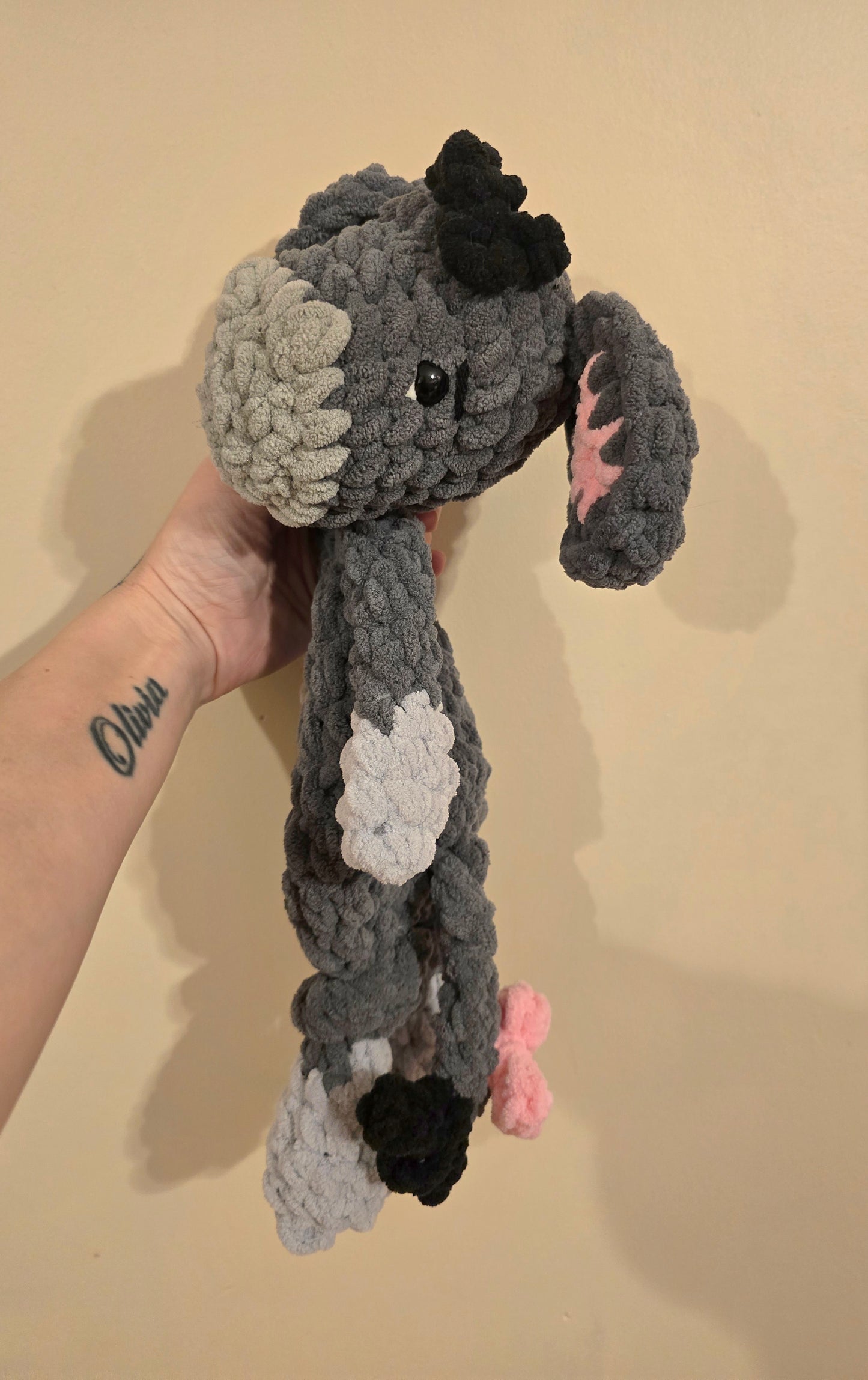 Eeyore Inspired Donkey Snuggler