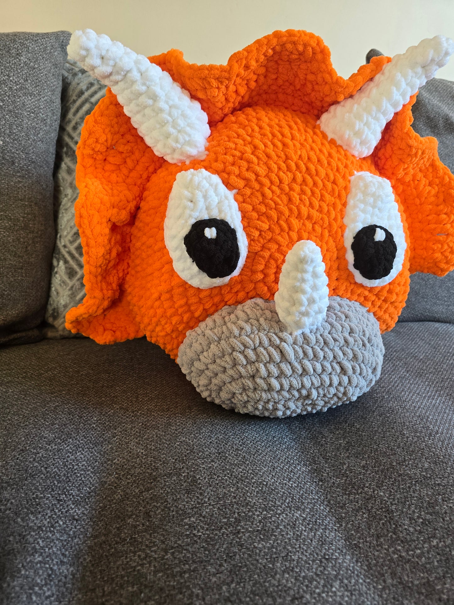 Triceratops Dinosaur Pillow
