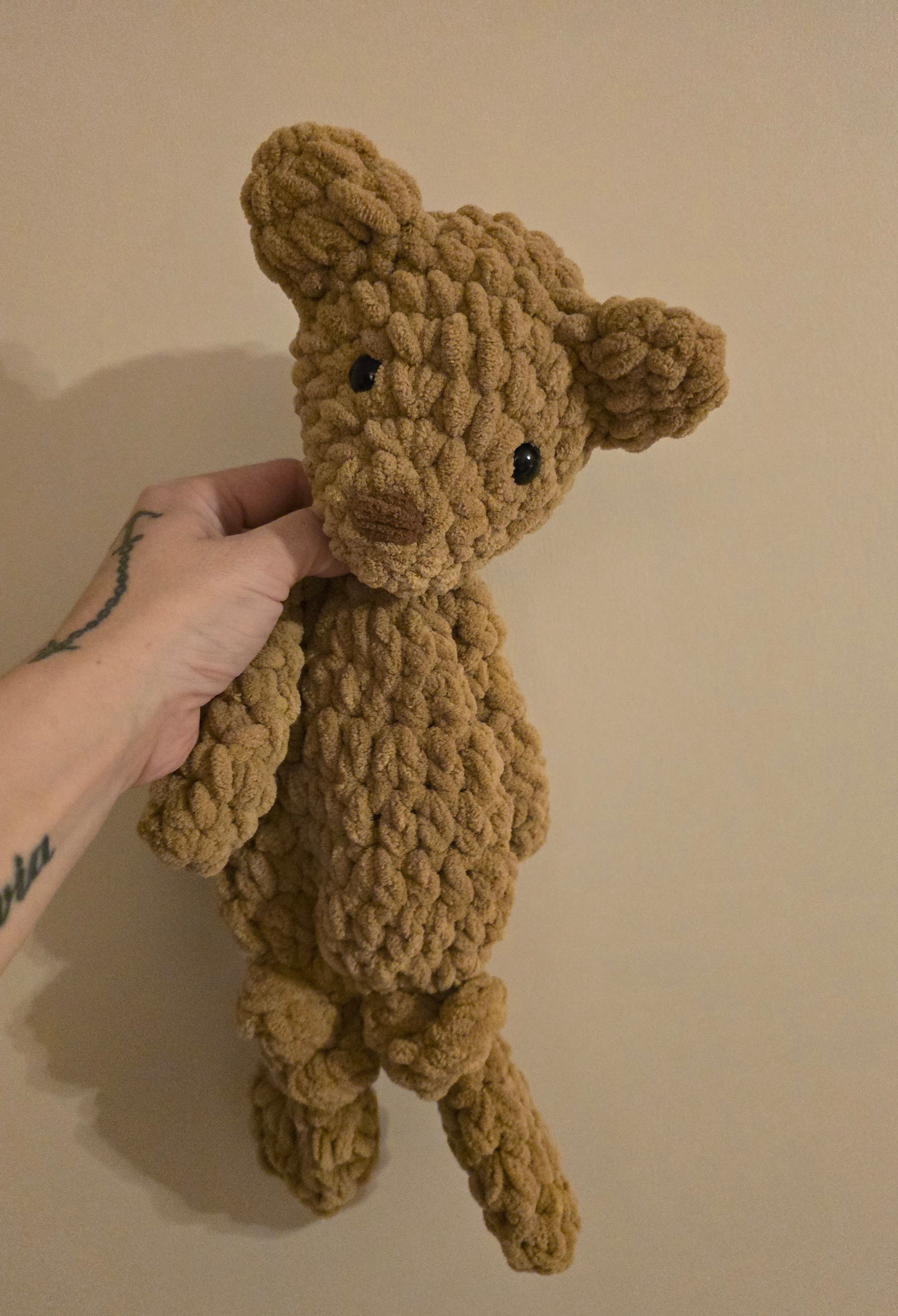 Teddy Bear Comforter Snuggler Buddy Blankie Lovey Cuddle Toy