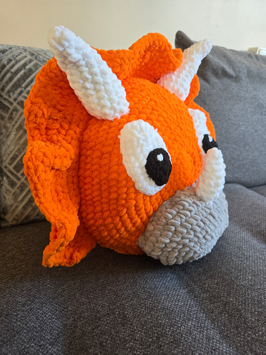 Triceratops Dinosaur Pillow