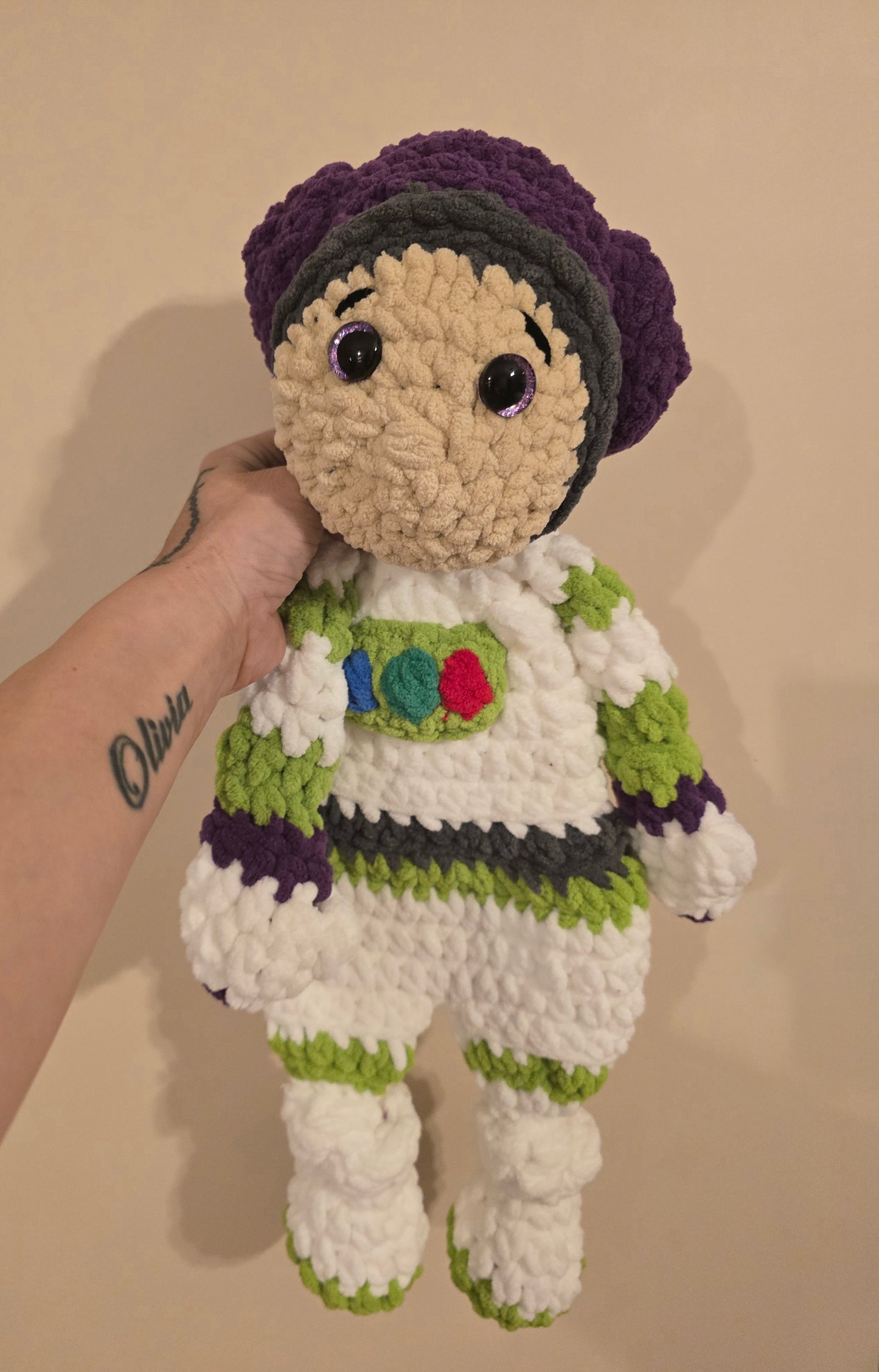 Buzz Lightyear Toy story Inspired Snuggler cuddle Buddy blankie