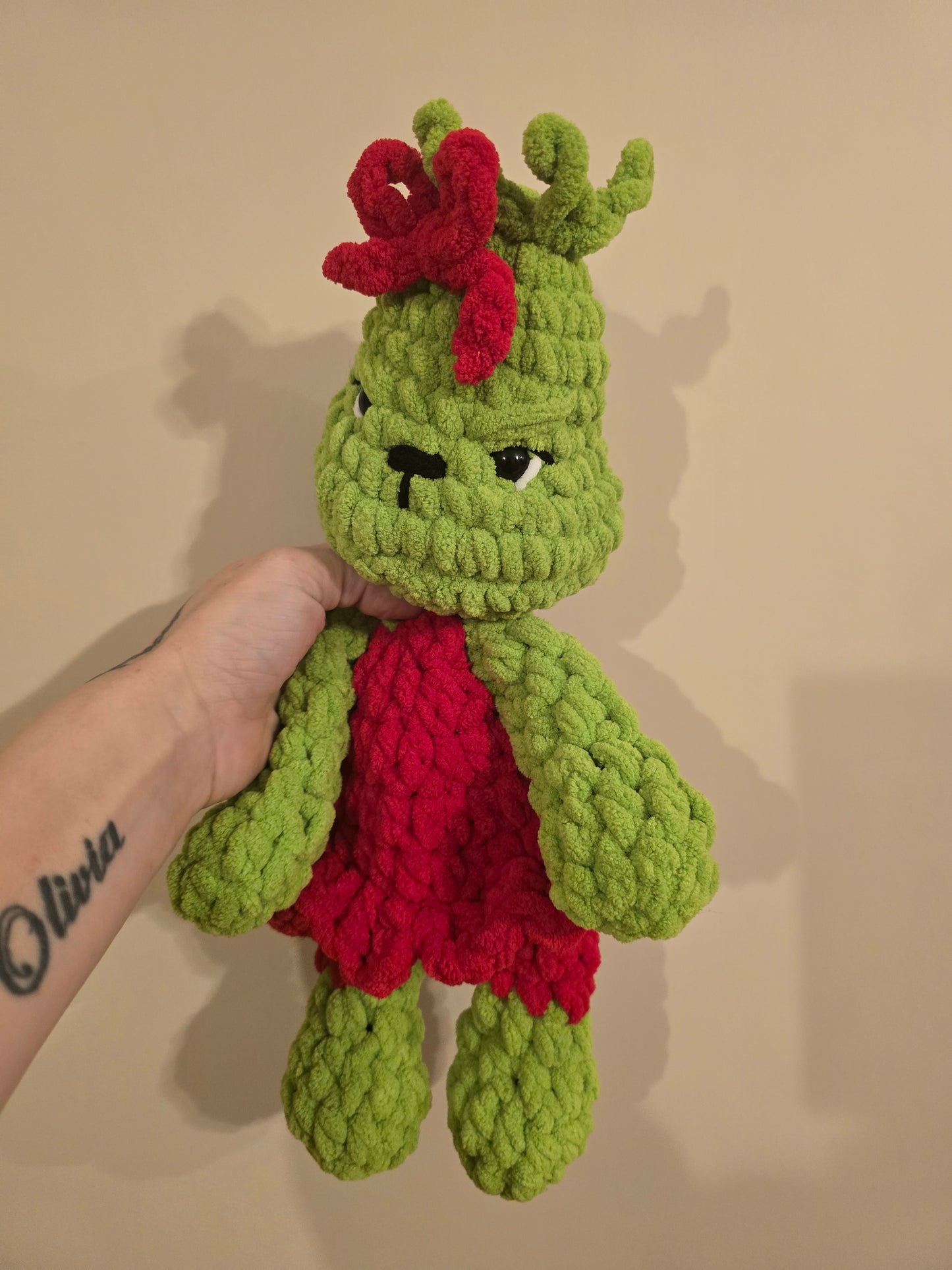 Girl Grinch Snuggle Buddy Lovey