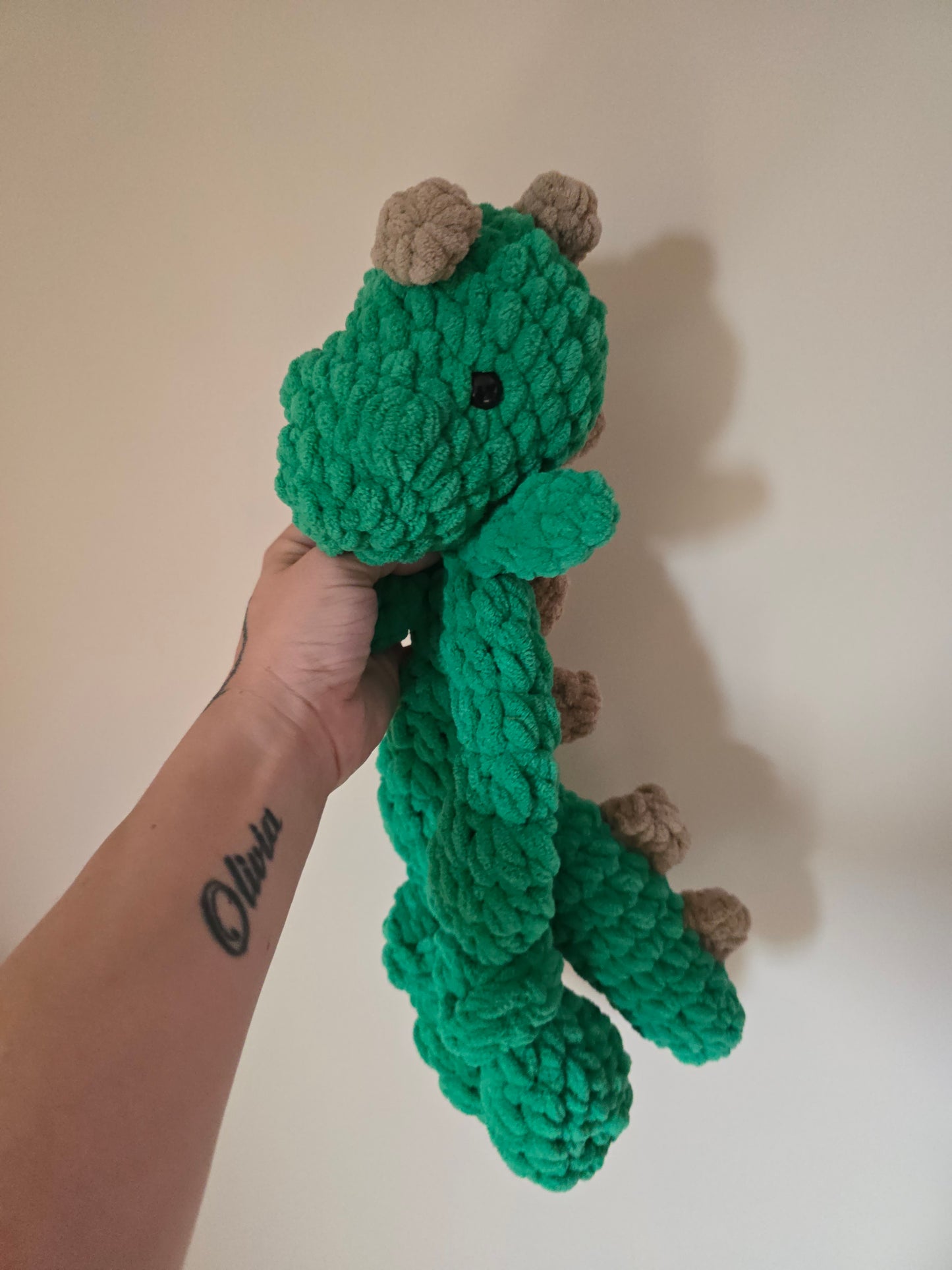 Dinosaur  Comforter Snuggler Buddy Blankie Lovey Cuddle Toy